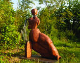 Skulptur Nr XII, Adneter Marmor, Eisen verzinkt, 2002